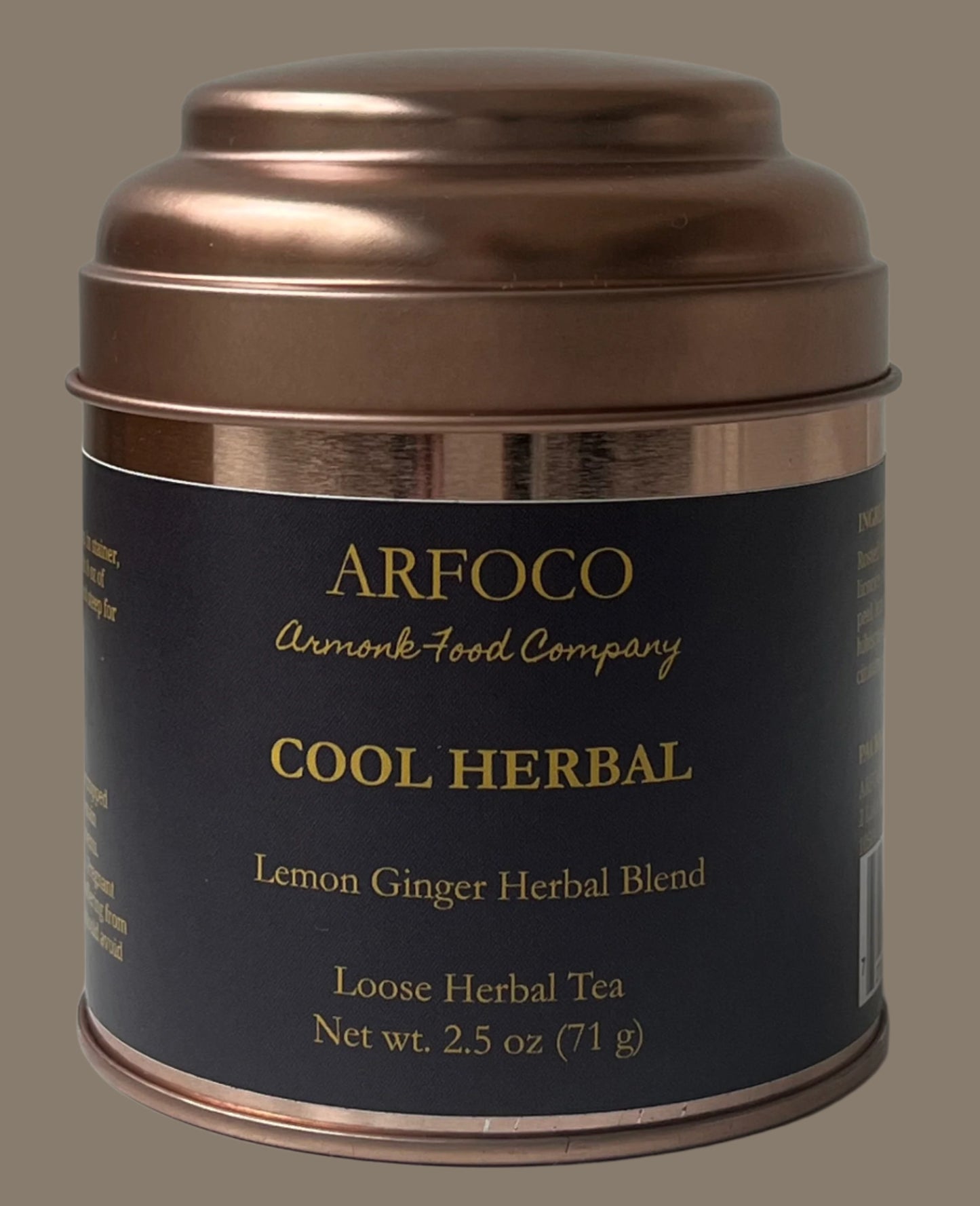 ARFOCO - Cool Herbal Tea - Lemon Ginger - Loose Leaf (2.5 Oz)